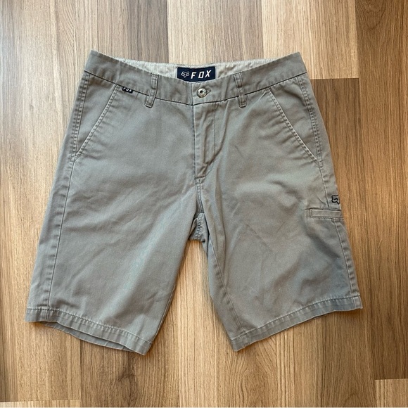 Fox Other - Fox Racing Men’s Grey Chino Side Pocket Shorts size 30 fox 10.5” inseam
